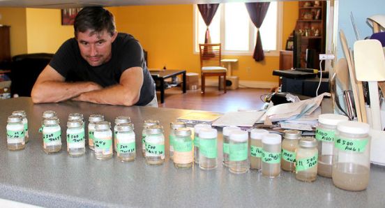 dad with jars